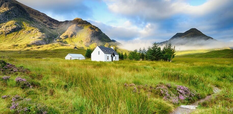 West Highland Way Hiking Trail in Scotland
